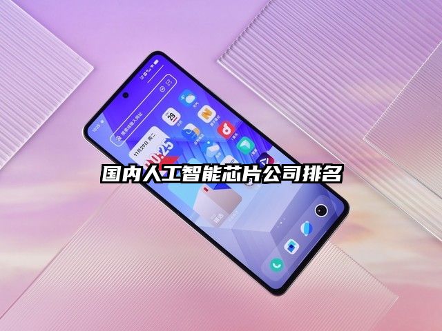 國內人工智能芯片公司排名