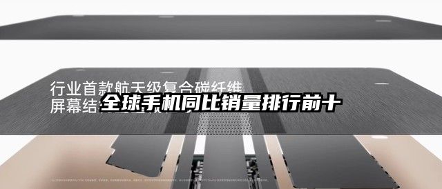 全球手機同比銷量排行前十